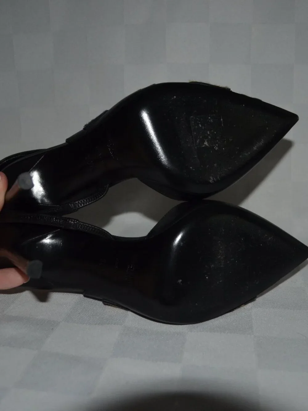 $1095 Sz 36.5 SAINT LAURENT Anja 105 Punk Leopard Slingback Pumps 4" Heels - Picture 7 of 9